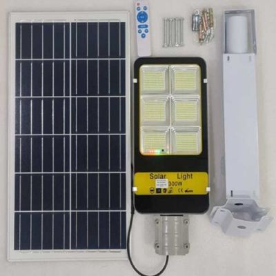 Đèn đường TS-71300CLV 300W Tấm Pin rời/ Ánh sáng vàng 